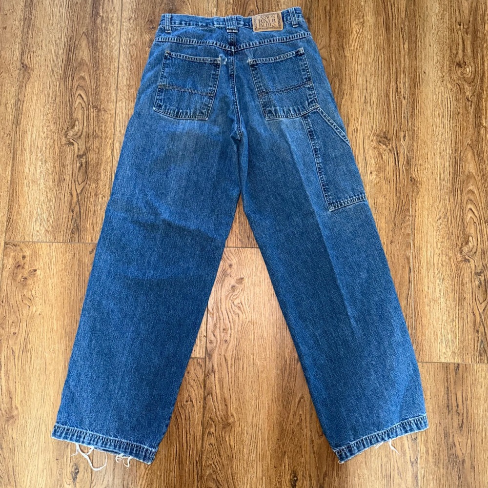 90s Canyon River Blues Carpenter Jeans Wide Leg Medium Wash Blue Denim 28x30 vtg